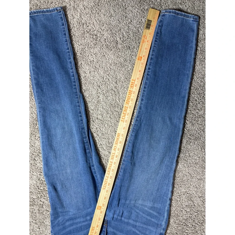 J.Crew Women High Rise Skinny Jeans Medium Wash Blue Denim Pants Size 10